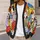 Colorful Cartoon Cat Party for Casual Everyday Layering and Pet Lover Gifts for Women All-over Print Knitted Cardigan - 5