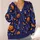 Halloween Pumpkins and Bats for Festive Autumn Evenings Women's Seasonal Style Look All-over Print Knitted Cardigan - 4