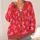Pink Bow Motif for Valentine’s Day Parties and Romantic Everyday Layering Style for Women All-over Print Knitted Cardigan - 4