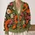 Bold Poppy Meadow Blooms for Autumn Layering, Office Days, and Everyday Women’s Style All-over Print Knitted Cardigan - 2