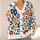 Colorful Retro Daisy Blooms for Cozy Autumn Layering and Everyday Country Style Wear All-over Print Knitted Cardigan - 4