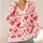 Red and Pink Heart Motifs for Valentine Dates and Sweet Everyday Fashion for Women All-over Print Knitted Cardigan - 4