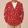 Red Heart Doodles and Love Letter Motifs for Valentine’s Day Date Nights and Gifting All-over Print Knitted Cardigan - 6