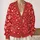 Red Heart Doodles and Love Letter Motifs for Valentine’s Day Date Nights and Gifting All-over Print Knitted Cardigan - 2