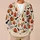 Jack-O'-Lantern Bats and Spiderwebs for Cozy Halloween Layering, Autumn Gift Idea All-over Print Knitted Cardigan - 6