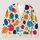 Colorful Organic Circles for Autumn Layering and Casual Everyday Wardrobe Outfits All-over Print Knitted Cardigan - 1