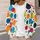 Colorful Organic Circles for Autumn Layering and Casual Everyday Wardrobe Outfits All-over Print Knitted Cardigan - 5