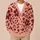 Burgundy Botanical Blooms for Autumn Office Style and Everyday Women's Layering Wear All-over Print Knitted Cardigan - 6