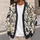 Ravens and Jack-O'-Lantern Branches for Moody Autumn Halloween Layering for Women All-over Print Knitted Cardigan - 5