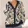 Ravens and Jack-O'-Lantern Branches for Moody Autumn Halloween Layering for Women All-over Print Knitted Cardigan - 4