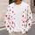 Red Heart Motif Valentine Layering Style for Casual Commuting and Date Nights for Women All-over Print Knitted Cardigan - 5