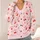 Cherry Bow Hearts for Romantic Everyday Layering and Valentine's Day Style for Women All-over Print Knitted Cardigan - 4