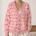 Pink Heart Diamond Motif For Romantic Valentine's Layering And Everyday Wear Gift Ready All-over Print Knitted Cardigan - 2