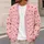 Pink Heart Diamond Motif For Romantic Valentine's Layering And Everyday Wear Gift Ready All-over Print Knitted Cardigan - 5