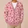 Blush Heart Motif For Romantic Valentine's Day Layering, Women's Cozy Autumn Winter Style All-over Print Knitted Cardigan - 6