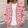 Blush Heart Motif For Romantic Valentine's Day Layering, Women's Cozy Autumn Winter Style All-over Print Knitted Cardigan - 5