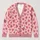 Blush Heart Motif For Romantic Valentine's Day Layering, Women's Cozy Autumn Winter Style All-over Print Knitted Cardigan - 1