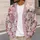 Blush Pink Peony Garden for Romantic Everyday Layering and Feminine Autumn Style for Women All-over Print Knitted Cardigan - 5