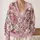 Blush Pink Peony Garden for Romantic Everyday Layering and Feminine Autumn Style for Women All-over Print Knitted Cardigan - 2
