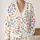 Colorful Dog Paw Bone Motifs for Playful Pet Lovers and Cozy Autumn Weekend Layering All-over Print Knitted Cardigan - 2