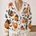 Halloween Cat Pumpkin Bat Motifs for Cozy Casual Layering and Autumn Gathering Style All-over Print Knitted Cardigan - 2