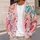 Watercolor Heart Motifs for Romantic Casual Layering and Playful Women's Spring Style All-over Print Knitted Cardigan - 5