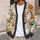 Pumpkin Bat Ghosts And Wildflowers For Cozy Autumn Outings, Halloween Fans, Women All-over Print Knitted Cardigan - 5