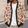 Autumn Maple Leaves In Warm Tones For Cozy Layering And Weekend Outings, Women's Style All-over Print Knitted Cardigan - 5
