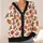 Autumn Maple Leaves In Warm Tones For Cozy Layering And Weekend Outings, Women's Style All-over Print Knitted Cardigan - 4