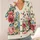 Vintage Rose Daisy Meadow for Casual Autumn Layering and Everyday Women’s Wardrobe Style All-over Print Knitted Cardigan - 4