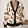 Dachshund Celebration Motif for Cozy Autumn Layering, Playful Style for Dog Lovers All-over Print Knitted Cardigan - 2