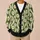 Olive Daisy Wavy Stripe Style for Relaxed Autumn Layering and Everyday Women’s Wear All-over Print Knitted Cardigan - 6