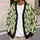 Olive Daisy Wavy Stripe Style for Relaxed Autumn Layering and Everyday Women’s Wear All-over Print Knitted Cardigan - 5