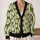 Olive Daisy Wavy Stripe Style for Relaxed Autumn Layering and Everyday Women’s Wear All-over Print Knitted Cardigan - 2