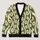Olive Daisy Wavy Stripe Style for Relaxed Autumn Layering and Everyday Women’s Wear All-over Print Knitted Cardigan - 1
