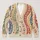 Pastel Heart Wavy Stripe Motif For Casual Autumn Layering And Youthful Everyday Style All-over Print Knitted Cardigan - 1