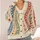 Pastel Heart Wavy Stripe Motif For Casual Autumn Layering And Youthful Everyday Style All-over Print Knitted Cardigan - 4