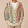 Pastel Heart Wavy Stripe Motif For Casual Autumn Layering And Youthful Everyday Style All-over Print Knitted Cardigan - 6
