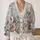 Watercolor Wildflower Bouquet Motifs For Relaxed Everyday Layering And Garden Style All-over Print Knitted Cardigan - 2