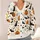 Halloween Bats Pumpkins and Witch Hats for Cozy Autumn Layering and Festive Nights All-over Print Knitted Cardigan - 4