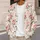 Pink Rose Florals for Romantic Everyday Layering, Feminine Cottagecore Wardrobe Aesthetic All-over Print Knitted Cardigan - 5