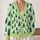 Evergreen Christmas Trees for Cozy Holiday Gatherings and Women's Winter Wardrobes All-over Print Knitted Cardigan - 2