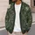 Dark Green Woodland Ferns and Wildflowers for Relaxed Everyday Layering Wardrobe for Nature Lovers All-over Print Knitted Cardigan - 5