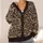 Dark Botanical Scrolls With Vintage Floral Charm For Relaxed Everyday Layering Women All-over Print Knitted Cardigan - 4