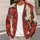 Coral Crane Motif Layering Piece for Autumn Outings and Relaxed Everyday Wardrobes All-over Print Knitted Cardigan - 5
