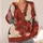 Coral Crane Motif Layering Piece for Autumn Outings and Relaxed Everyday Wardrobes All-over Print Knitted Cardigan - 4