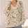 Songbird Botanical Motifs for Casual Layering and Cottagecore Weekend Outfits for Women All-over Print Knitted Cardigan - 4