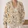 Songbird Botanical Motifs for Casual Layering and Cottagecore Weekend Outfits for Women All-over Print Knitted Cardigan - 2