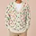 Colorful Holiday String Lights On Ivory For Cozy Winter Layering And Festive Gatherings All-over Print Knitted Cardigan - 6