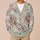 Romantic Pastel Rose Bouquet Floral Blooms for Everyday Layering and Garden Style All-over Print Knitted Cardigan - 6